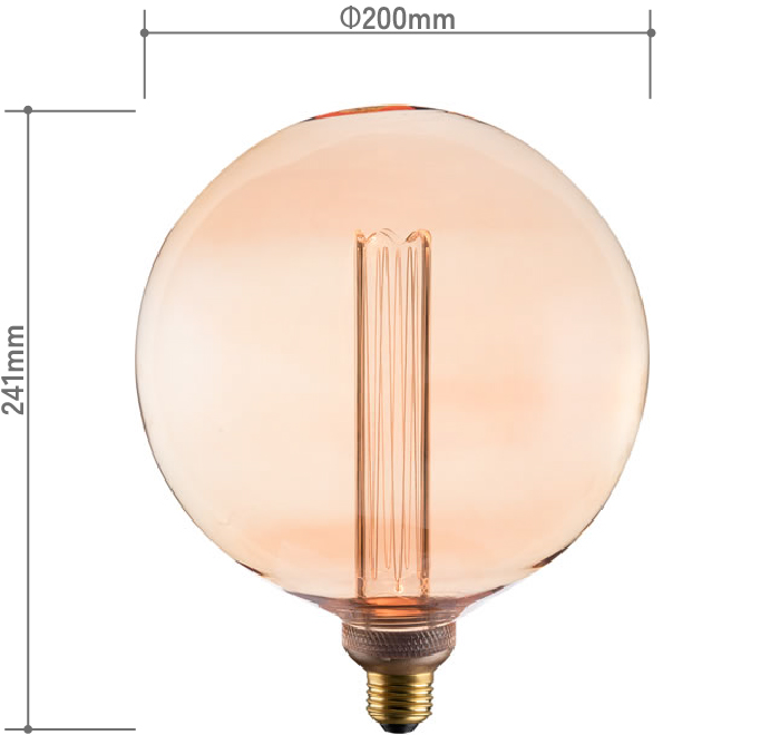 LEDフィラメント電球ラージサイズのバルーン