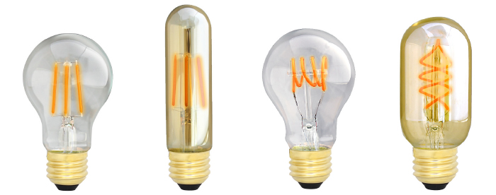 LEDフィラメント電球のスタンダードサイズ