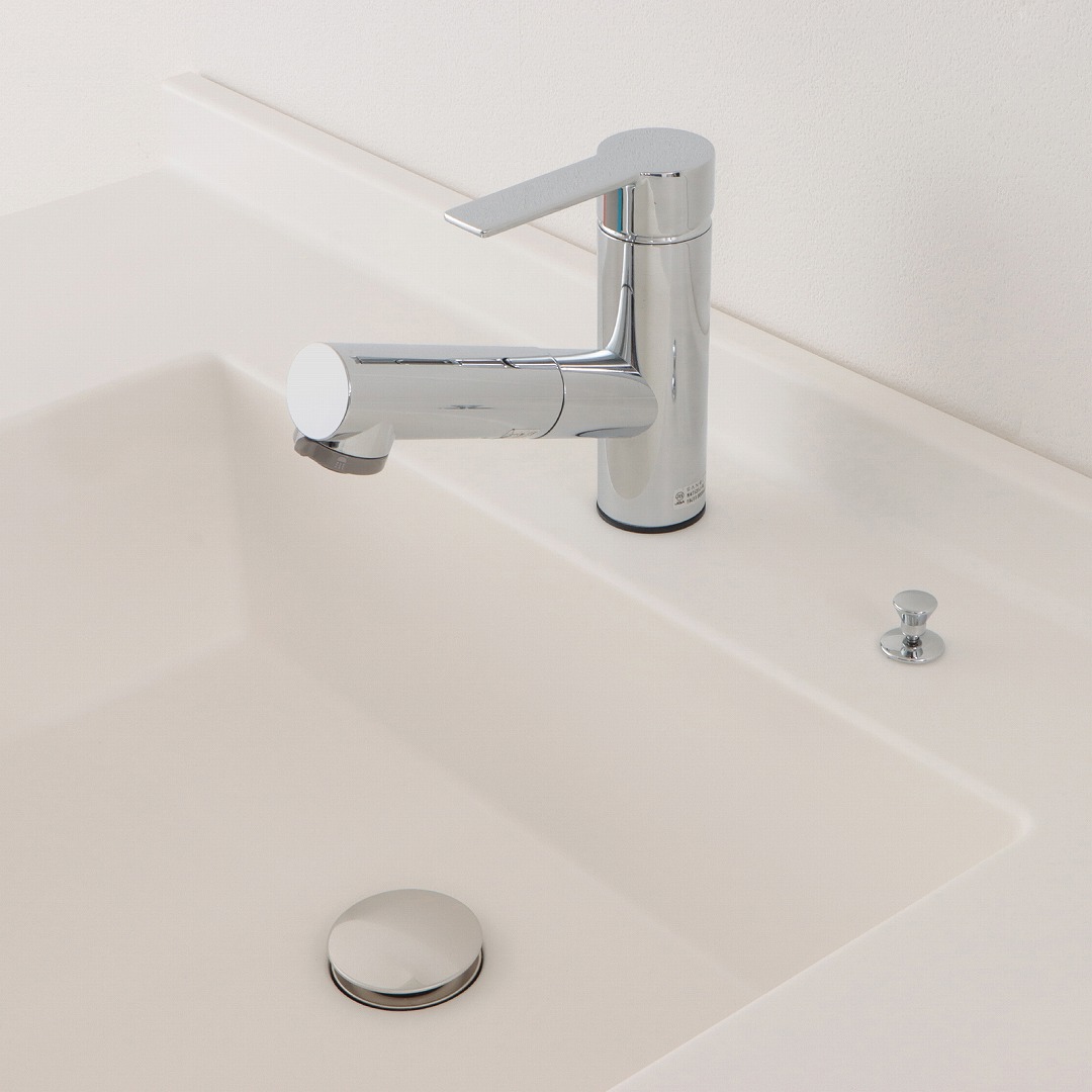 セミオーダー人工大理石一体洗面カウンターFlex Sink（ﾌﾚｯｸｽｼﾝｸ）フラットタイプ