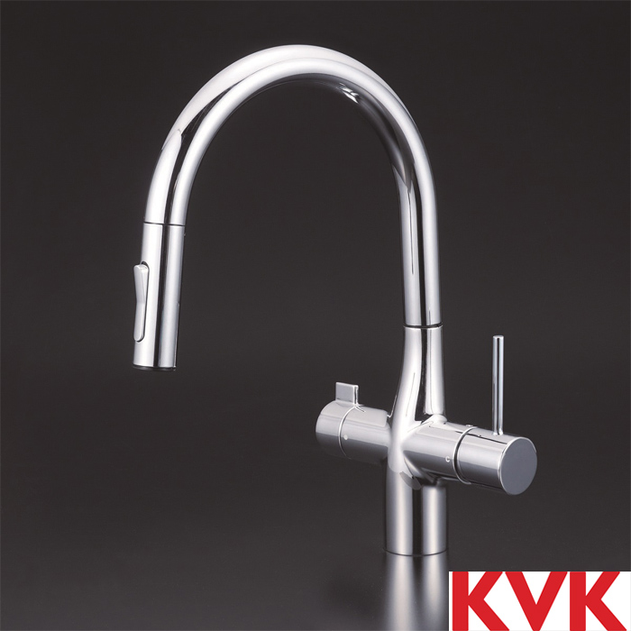 キッチン浄水器付 複合水栓 節湯C1 KM6081シリーズ KVK