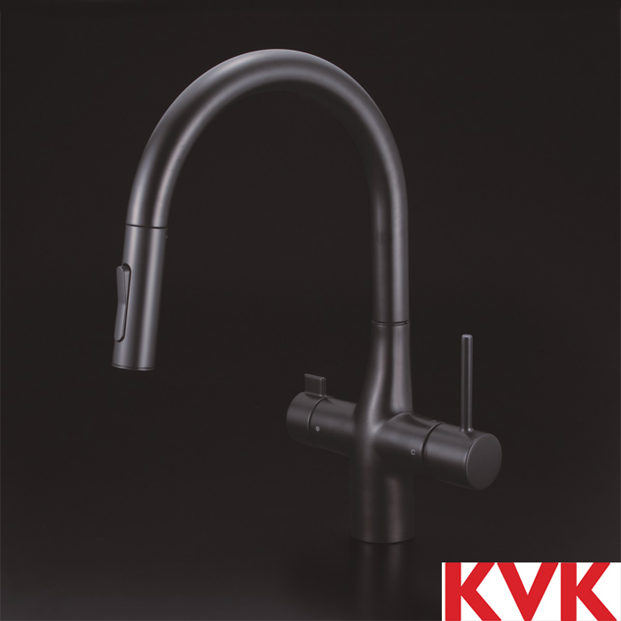 キッチン浄水器付 複合水栓 節湯C1 KM6081シリーズ KVK