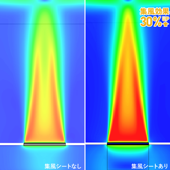 木製 床ガラリ／Airtool（エアトオル）用 集風シート