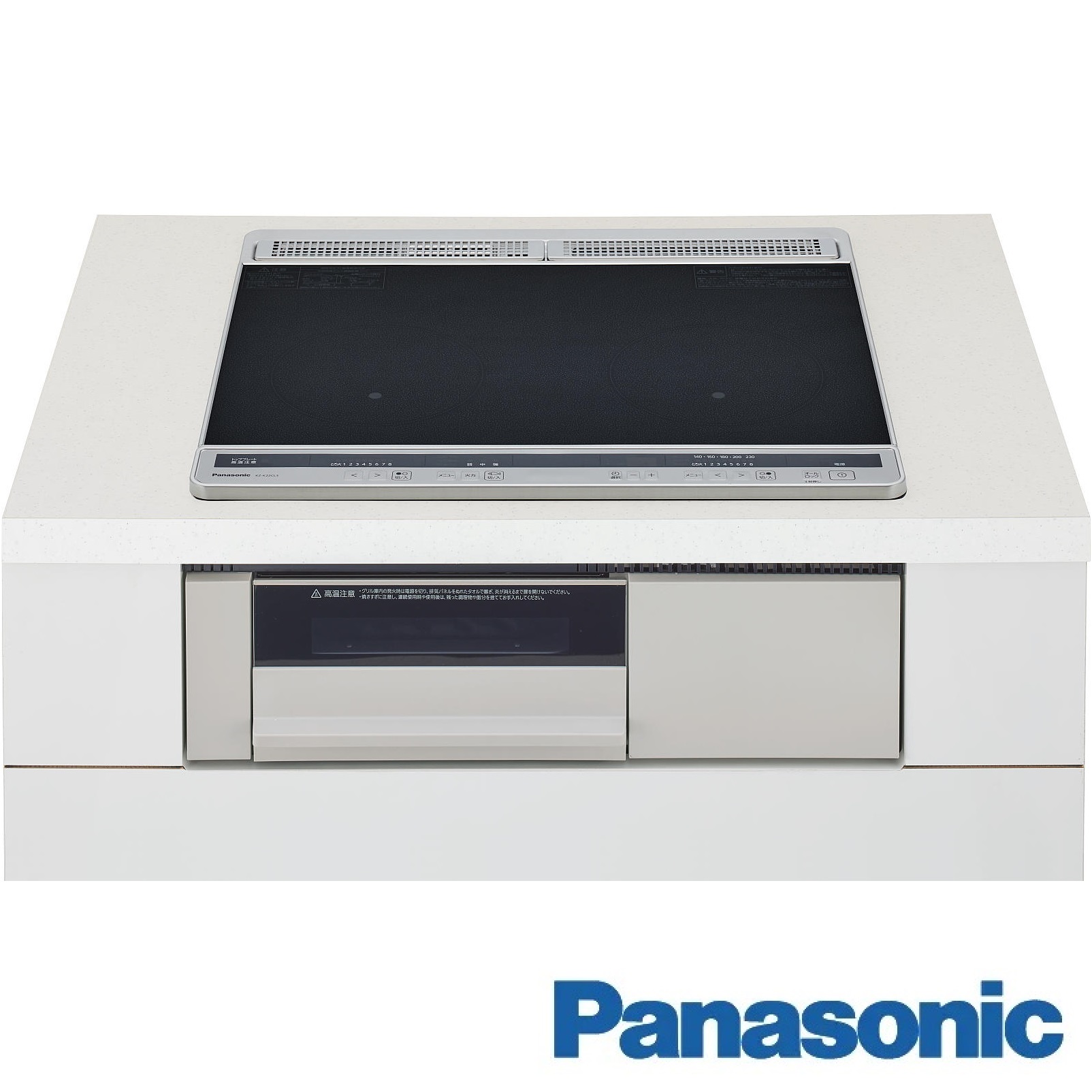 IHﾋｰﾀｰ Panasonic KZ-K22(K22タイプ) 2口IH.鉄ｽﾃﾝﾚｽ_silver_W60cm