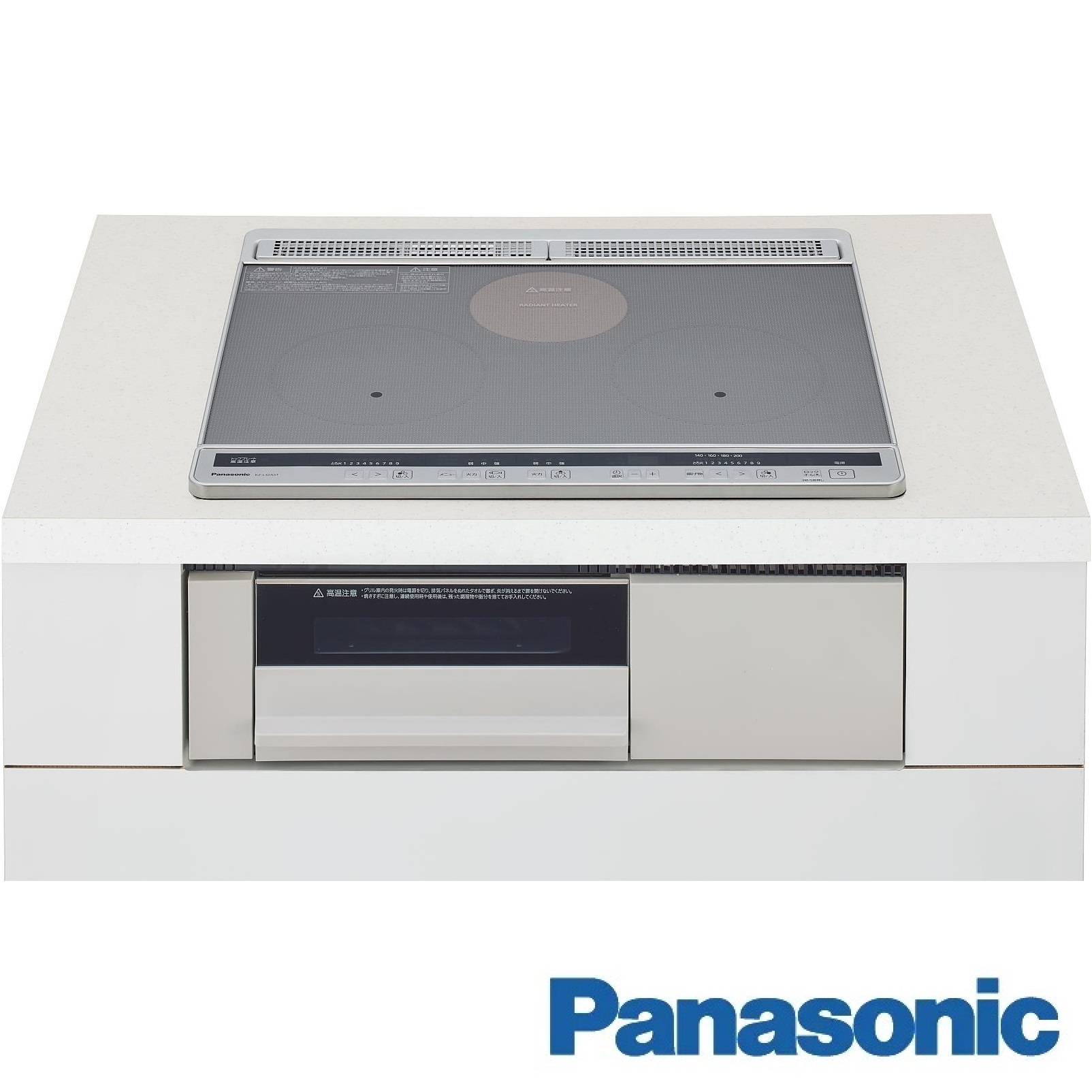 IHﾋｰﾀｰ Panasonic KZ-L32(Lシリーズ) 2口IH.鉄ｽﾃﾝﾚｽ+ﾗｼﾞｴﾝﾄ_black/silver_W60cm