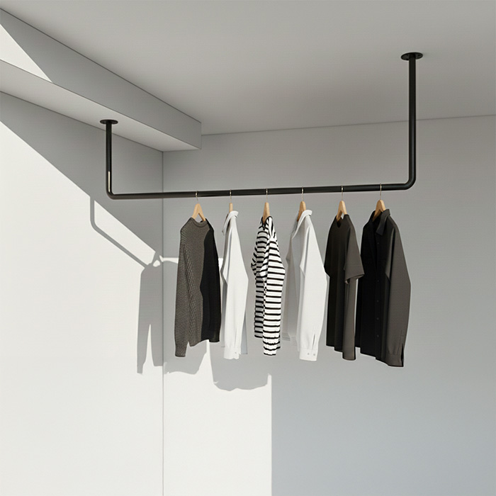 アイアン物干しハンガー φ16【Uタイプ梁対応】