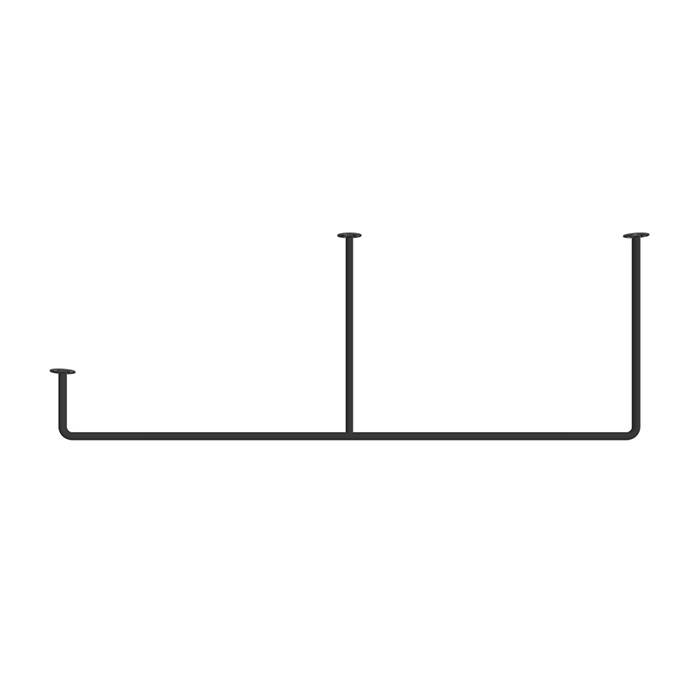 アイアン物干しハンガー φ16【Eタイプ梁対応】