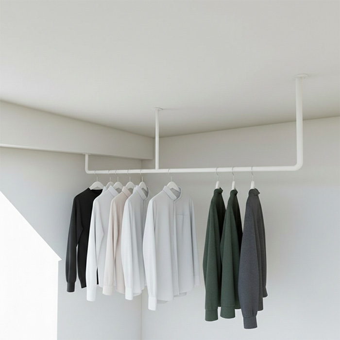 アイアン物干しハンガー φ16【Eタイプ梁対応】