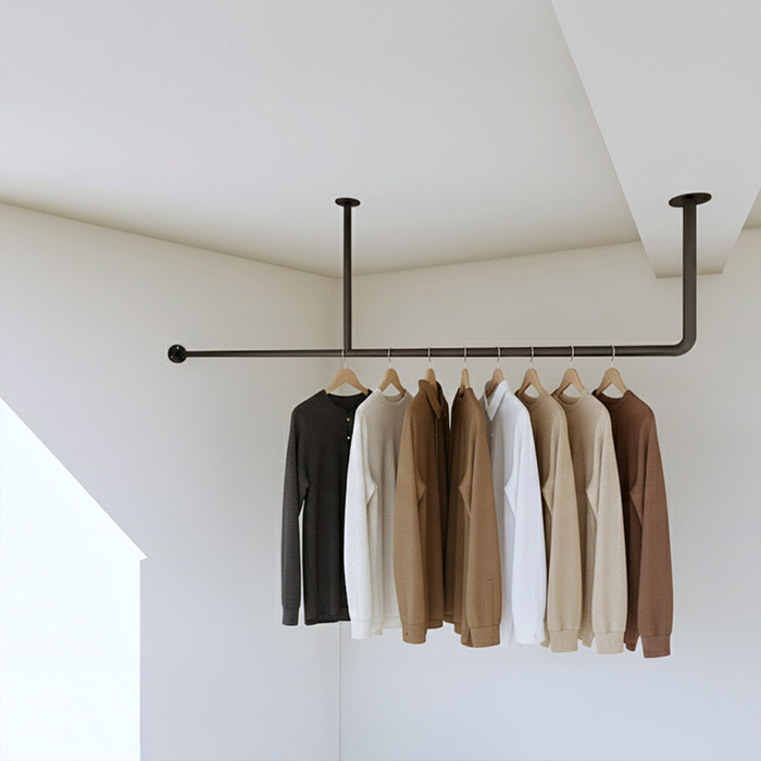 アイアン物干しハンガー φ16【Fタイプ梁対応】