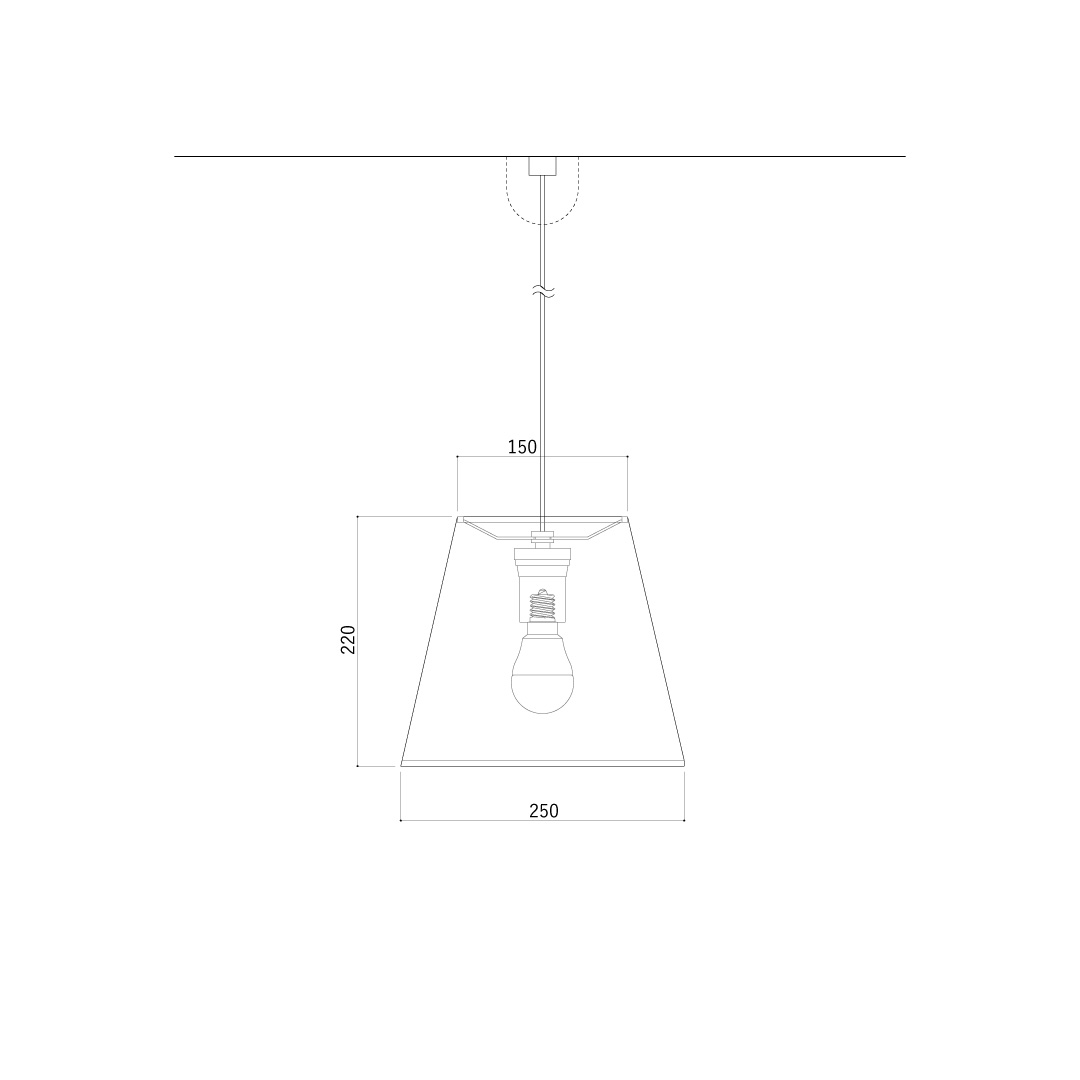 KECKシリーズ 台形ペンダント(小) PDS/堀部安嗣設計