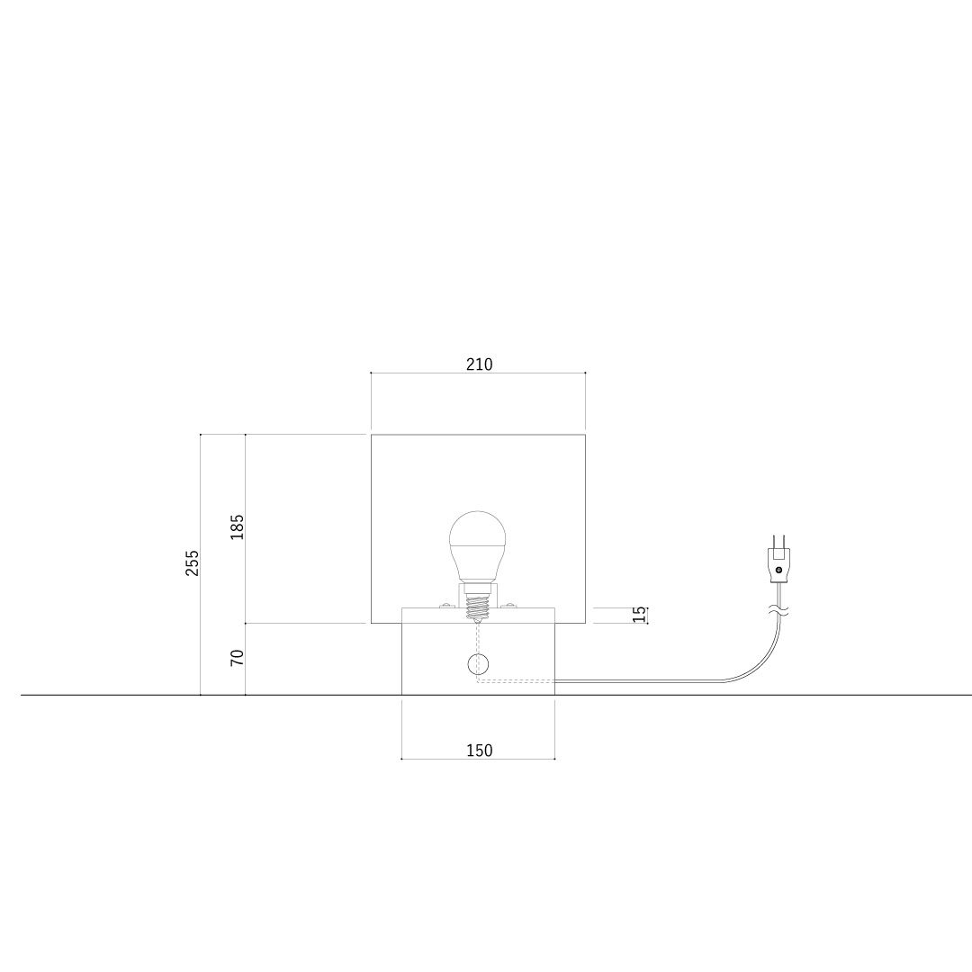 KECKシリーズ 四角スタンド(中) SSM/堀部安嗣設計