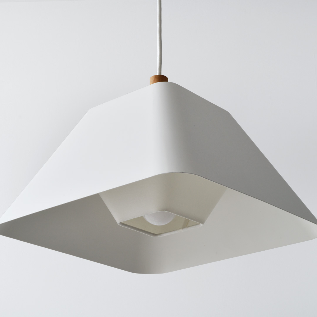 KECKシリーズ ババロアペンダント スチール ホワイト PBB/S-W /堀部安嗣設計