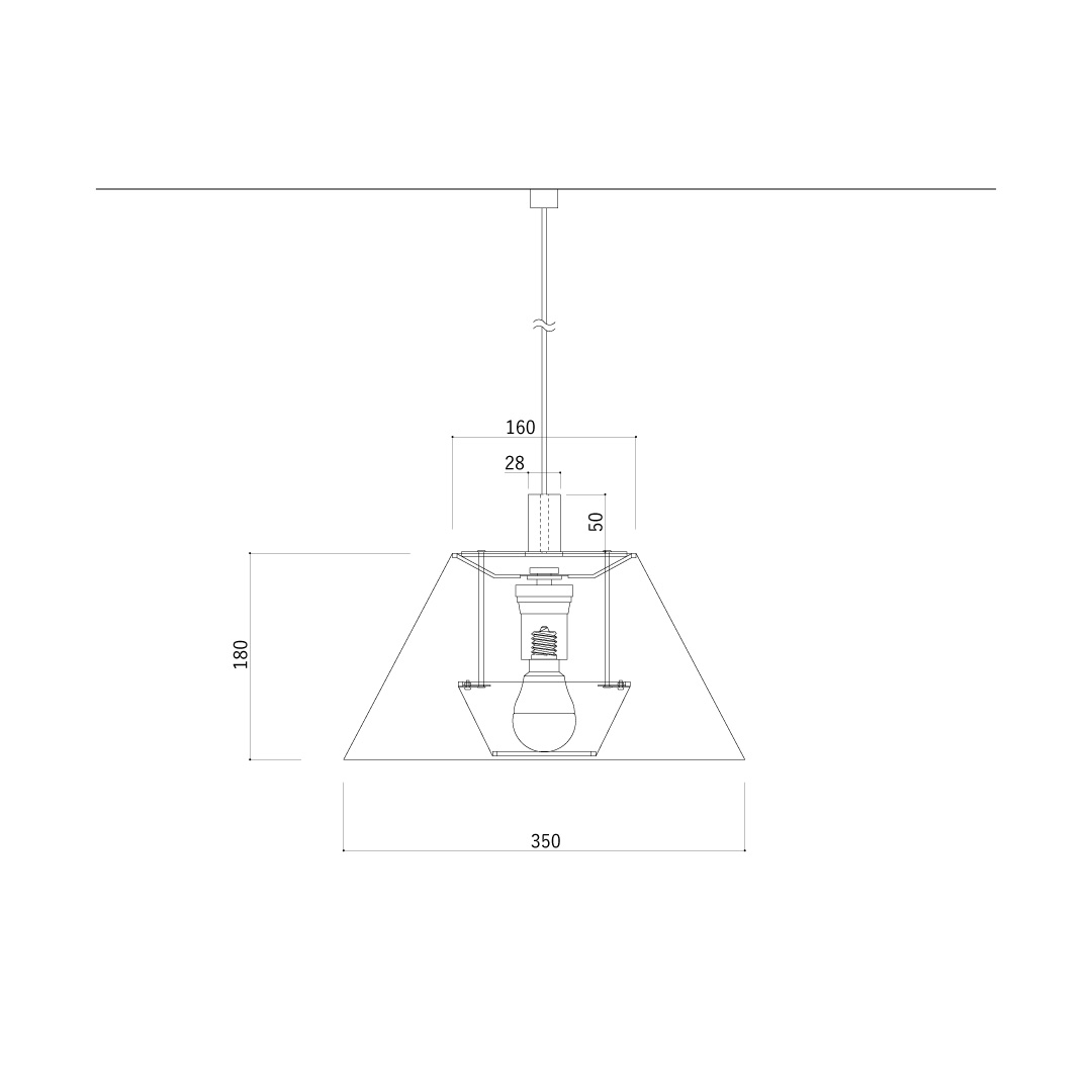 KECKシリーズ ババロアペンダント ファブリック PBB/F /堀部安嗣設計